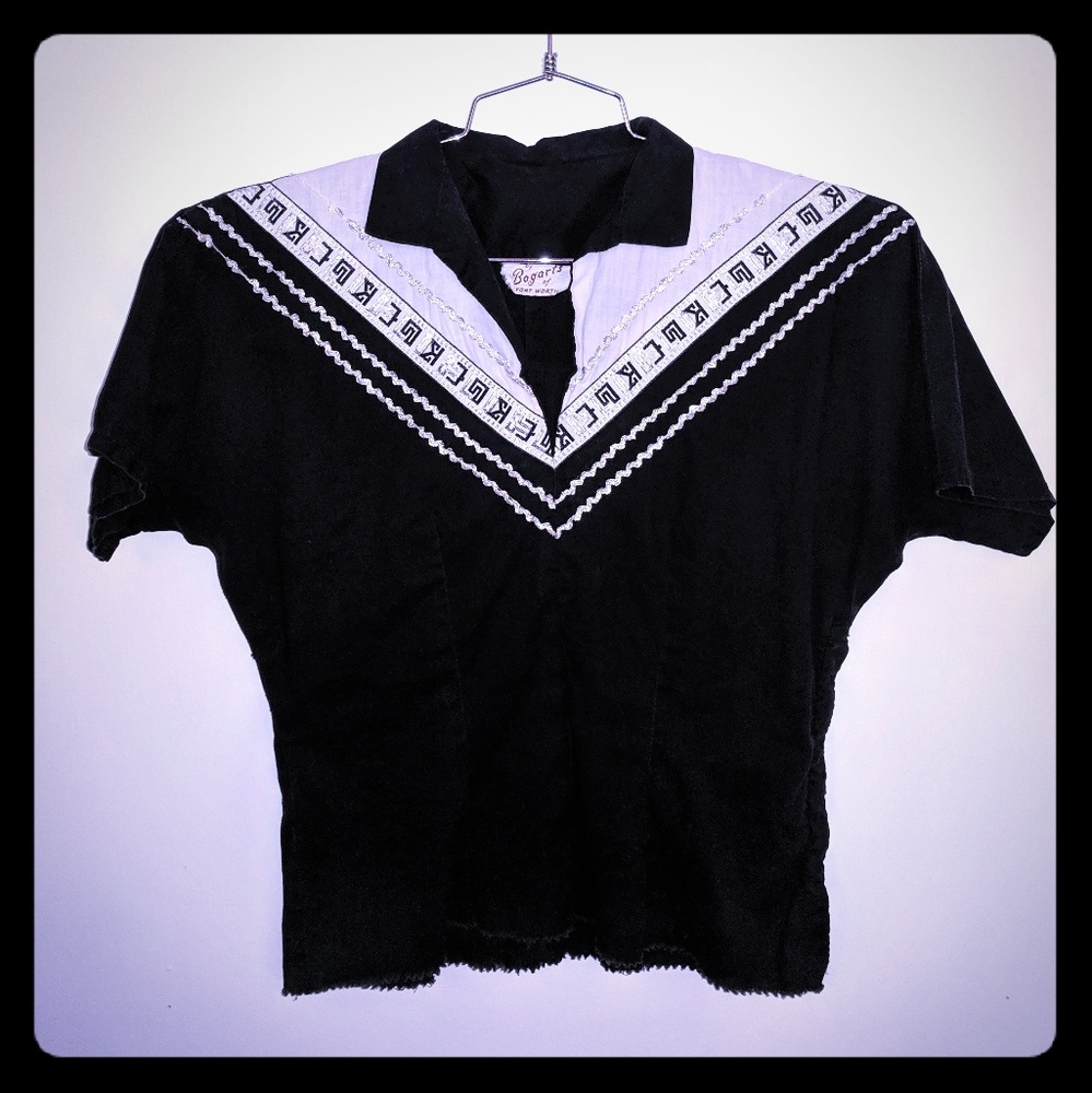 Rare 50s vintage cowgirl princess blouse